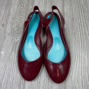 OKA Jelly Rubber Sling Back Flats